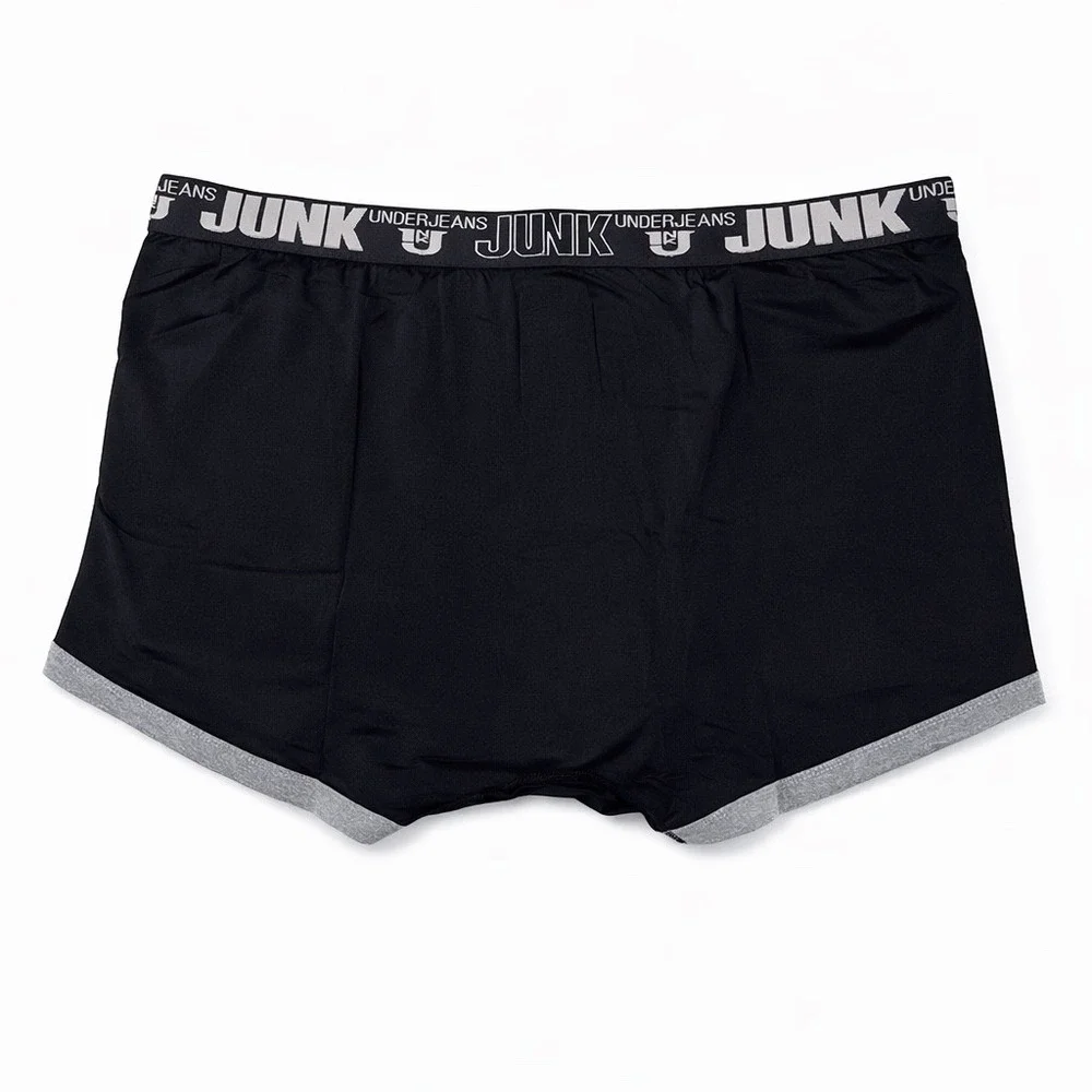 Junk Underjeans Mens Shadow Trunk Black Grey Contrast Trim Underwear 4XL NEW